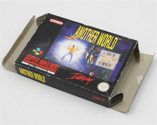 Another World - Komplet i Æske - SNES - (SCN) (B Grade) (Genbrug)